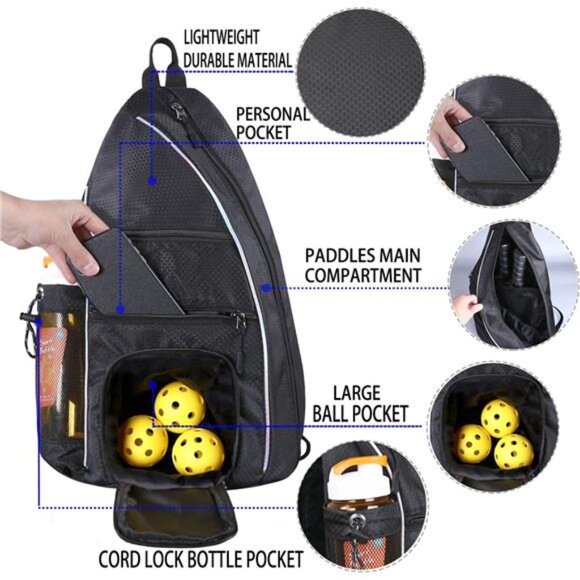 Pickleball Bag - Pickleball Bags for Women Men - Pickleball Backpack - Picture 2 of 8